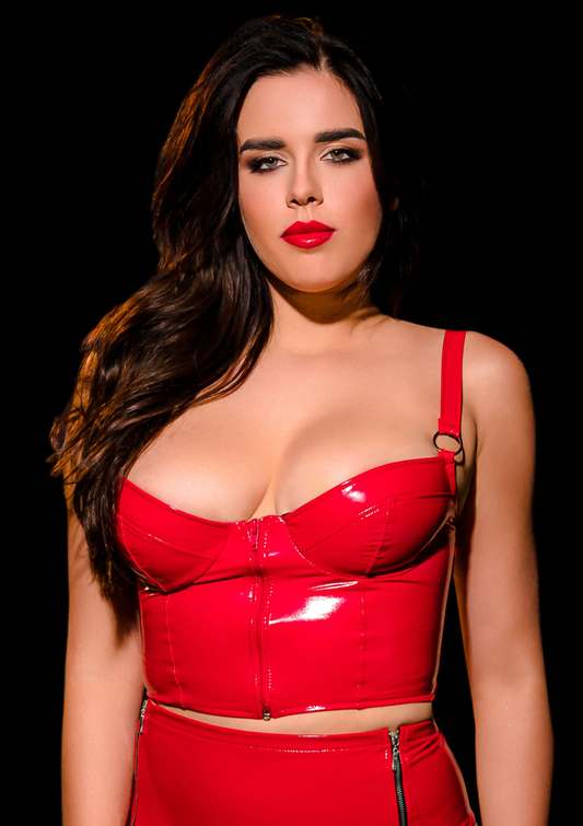 OhMyG! Tokyo Latex Top - Rood