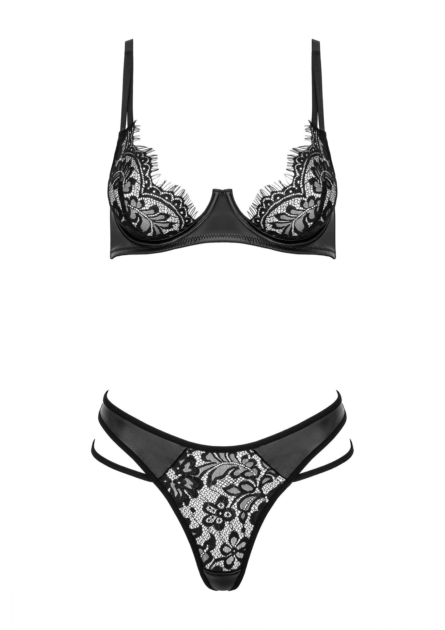 Kotek Candice 2-piece Set BLACK S/M - 2