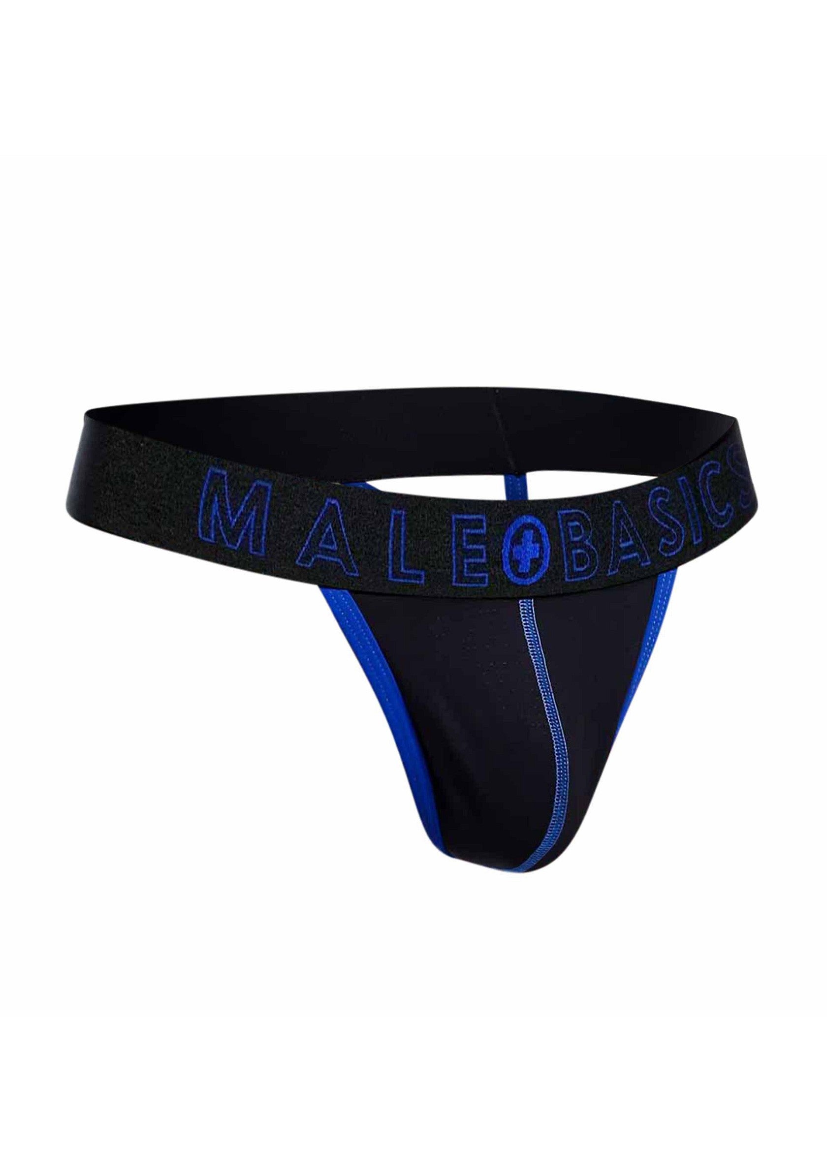 MaleBasics Neon Thong BLUE S - 2
