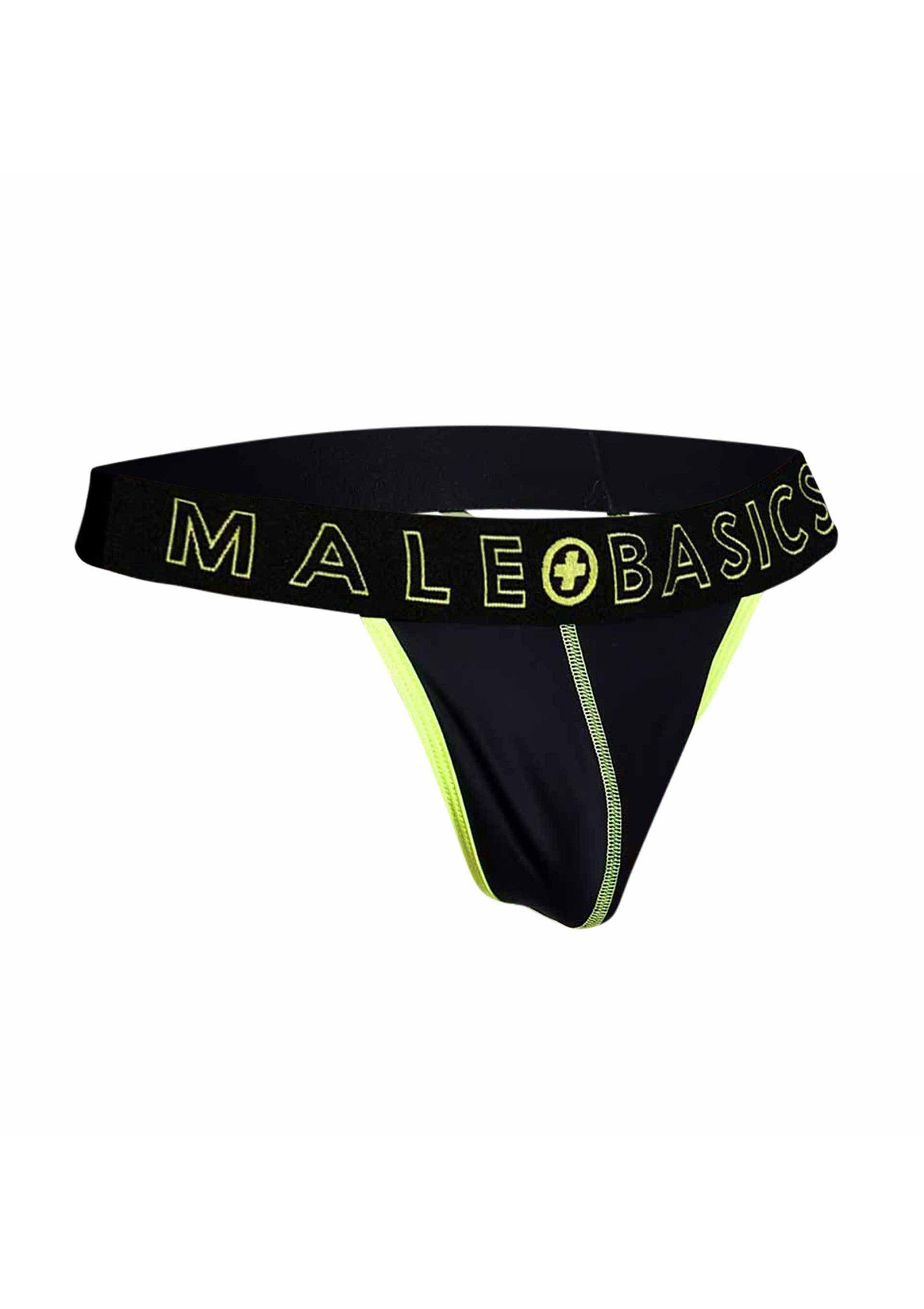 MaleBasics Neon Thong YELLOW S - 8