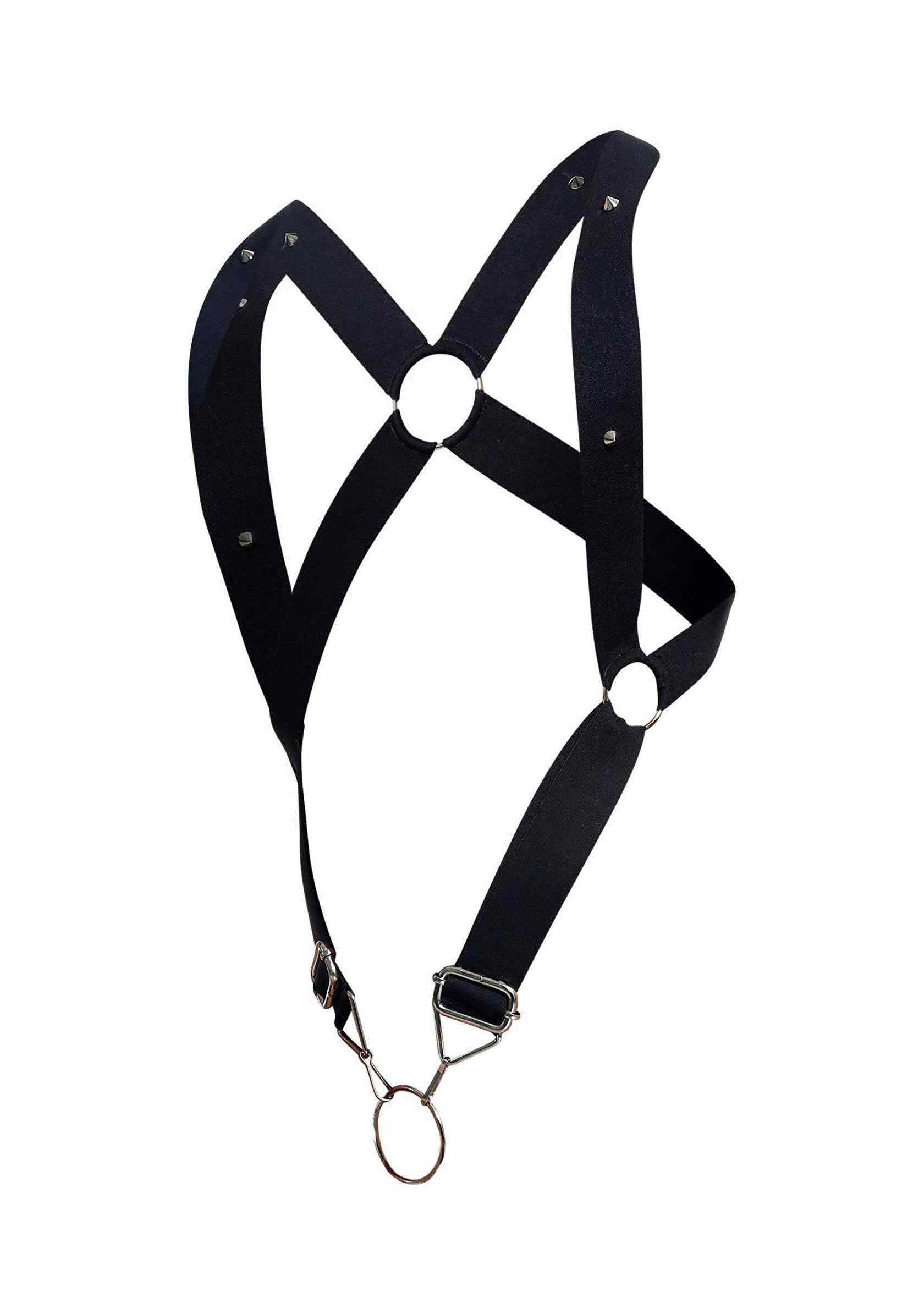 MOB Eroticwear Dngeon Crossback Harness BLACK O/S - 3