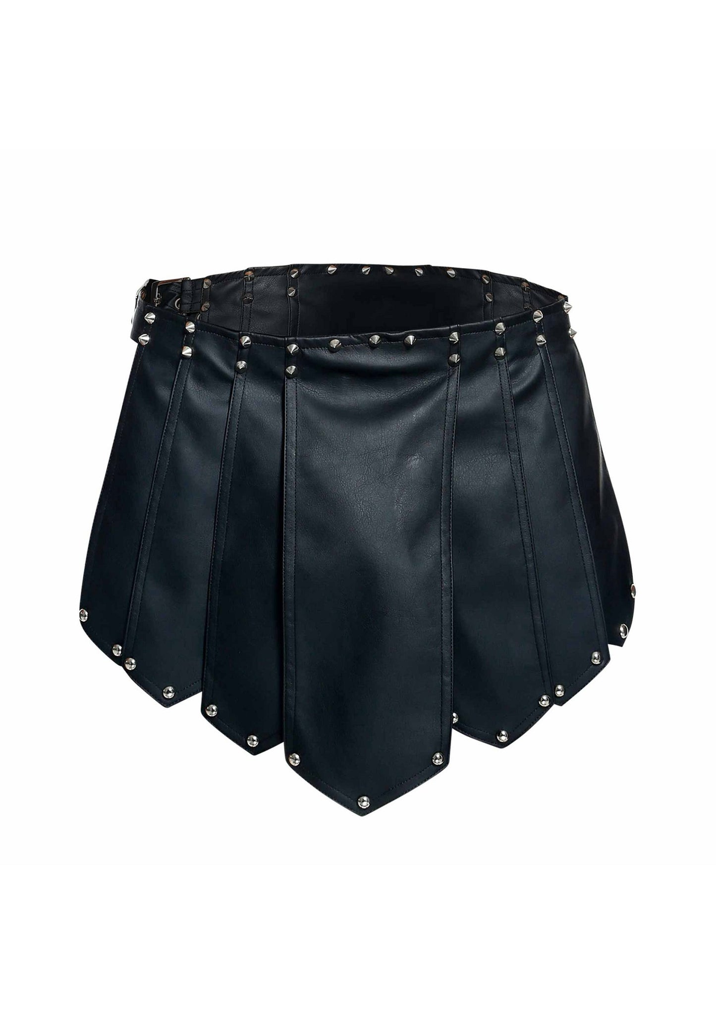 MOB Eroticwear Dngeon Roman Skirt BLACK O/S - 5