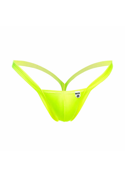 MOB Eroticwear Y Buns Thong YELLOW S - 2