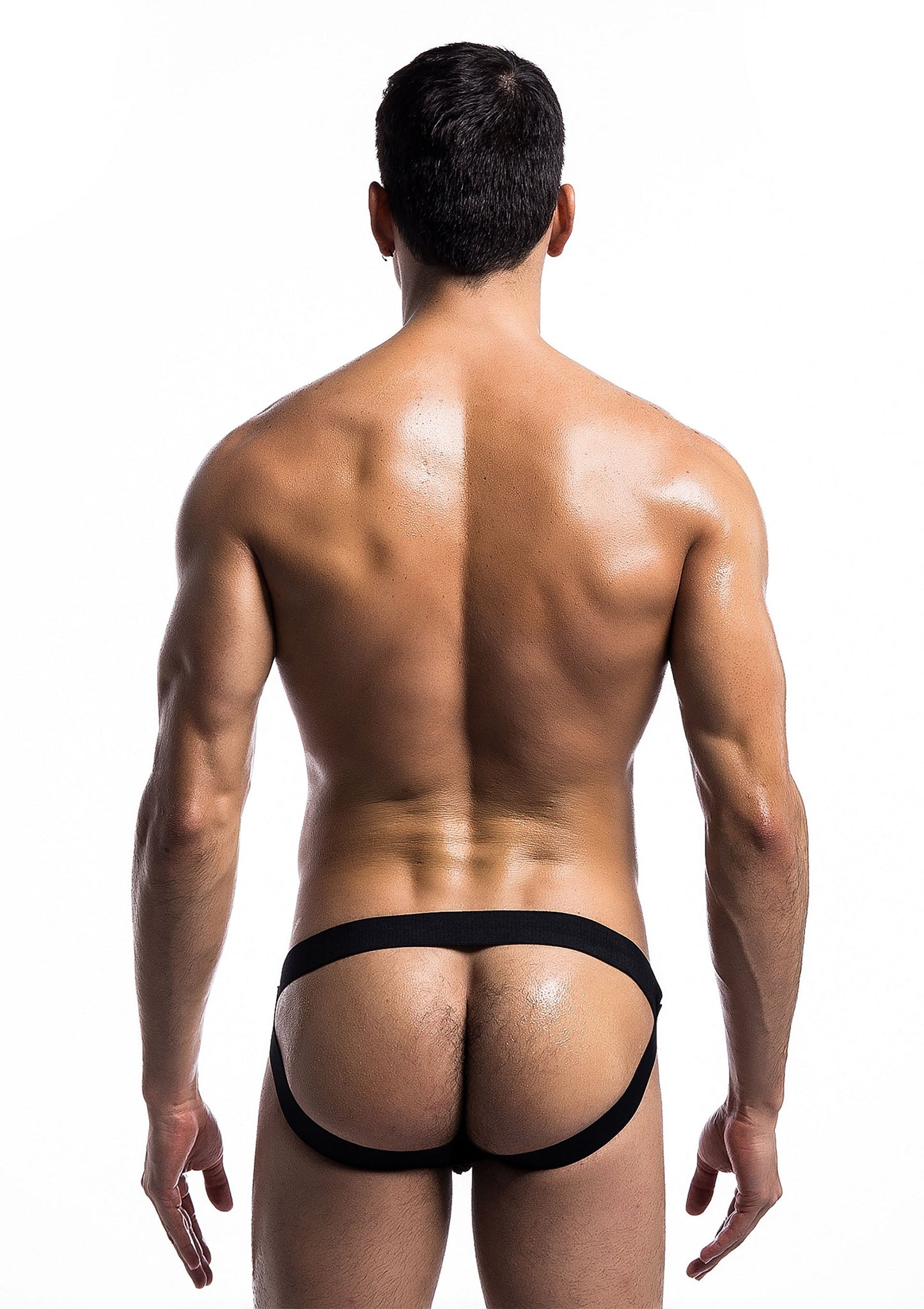 MOB Eroticwear Fetish Swim Jockstrap BLACK S - 1