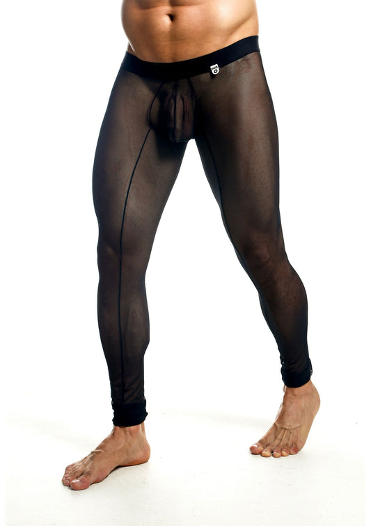 MOB Eroticwear Sheer Mesh Tights - Zwart