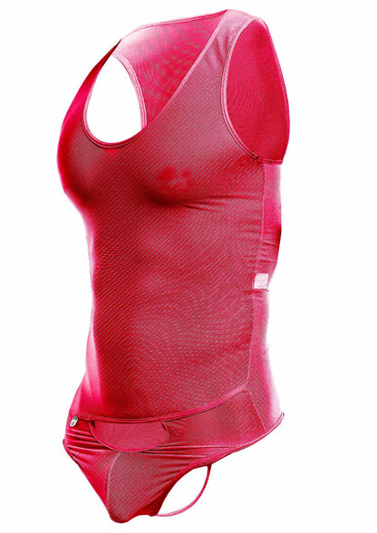 MOB Eroticwear Sexy Sheer Body RED S/M - 0