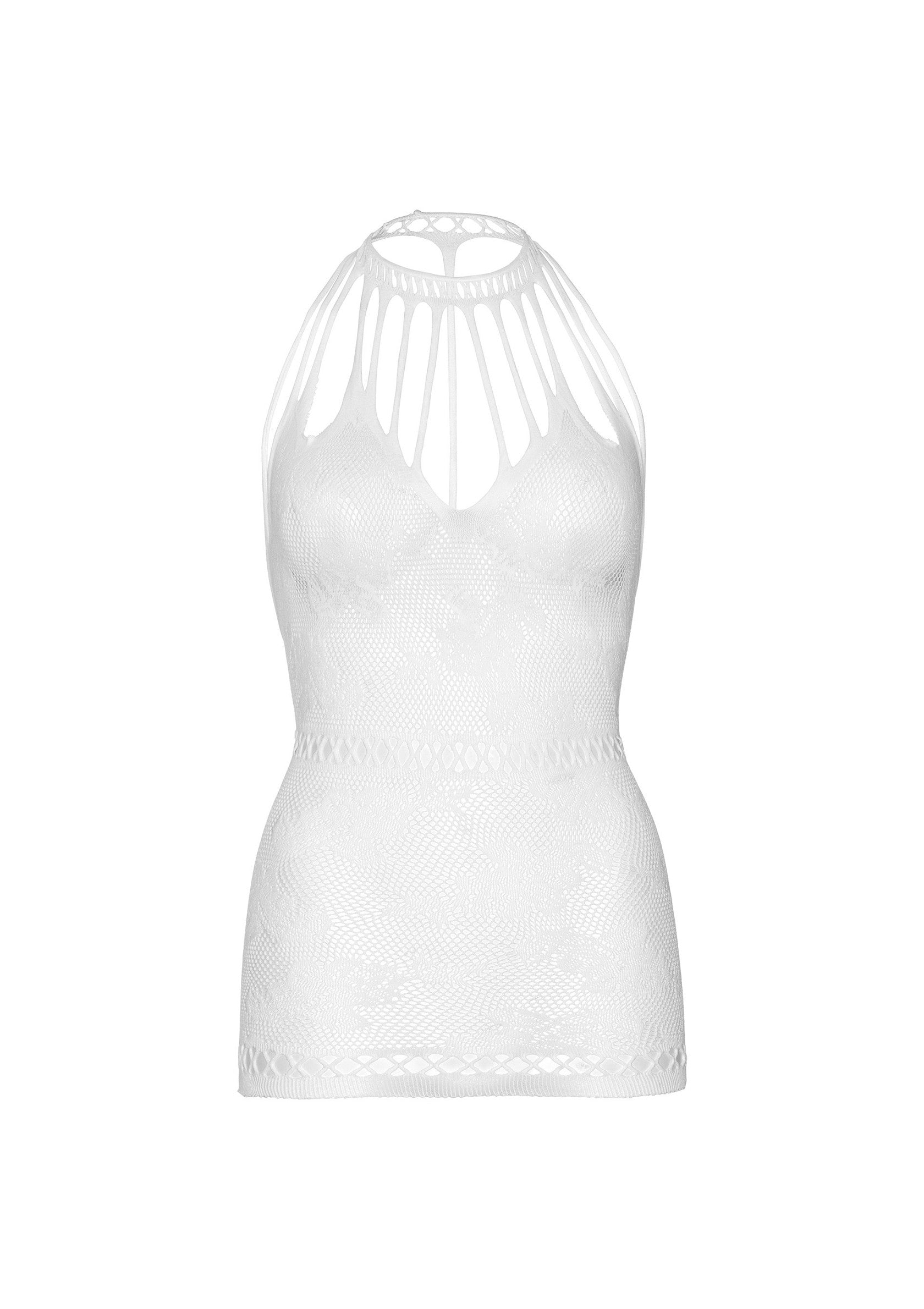 Leg Avenue Lace mini dress with cut-outs WHITE O/S - 5