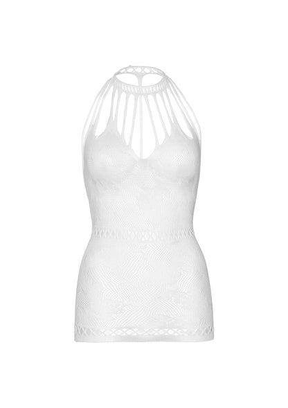Leg Avenue Lace mini dress with cut-outs WHITE O/S - 5
