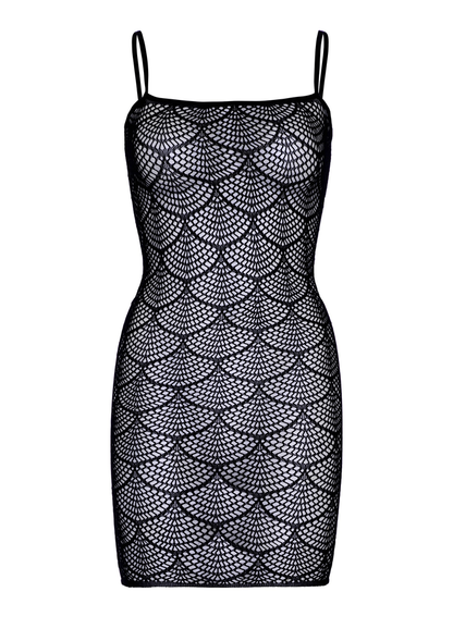 Leg Avenue Shell net mini dress BLACK O/S - 2