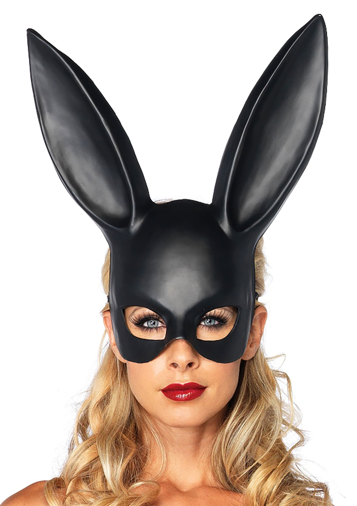 Leg Avenue Masquerade Rabbit Mask BLACK O/S - 1