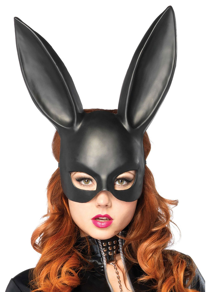 Leg Avenue Masquerade Rabbit Mask BLACK O/S - 0