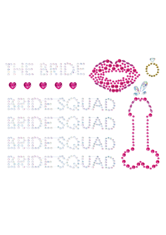 Leg Avenue Bride Squad Bodyjewels Sticker