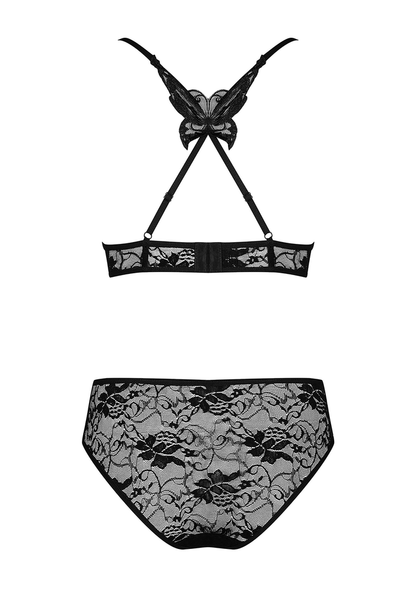 Obsessive Kokietta Bra & Panties BLACK S/M - 4