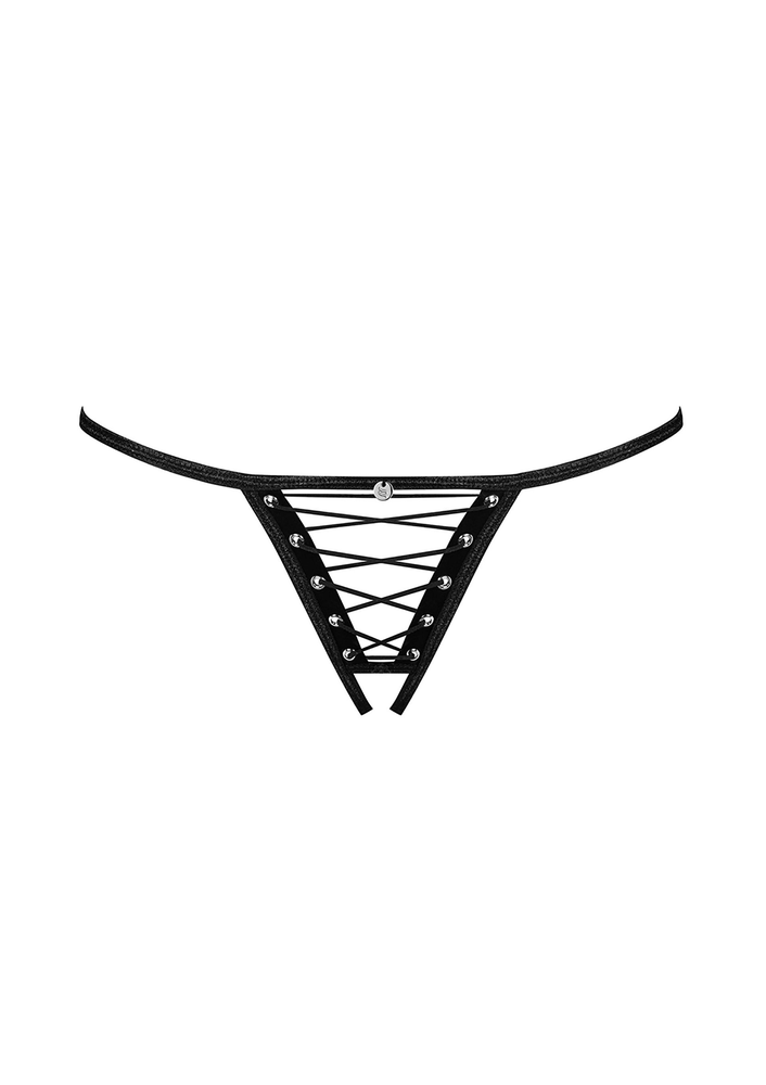 Obsessive Remediosa Crotchless Thong BLACK S/M - 8