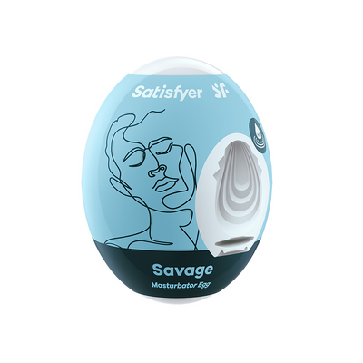 Savage - Masturbator Egg - Light Blue Blauw - 0