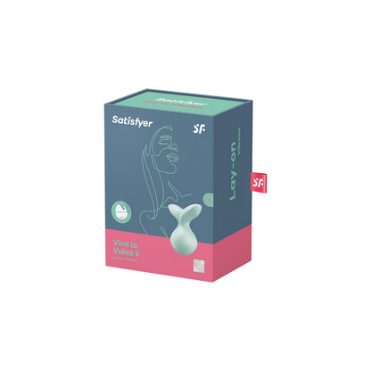 Viva la Vulva 3 - Lay-On Vibrator - Mint Groen - 1