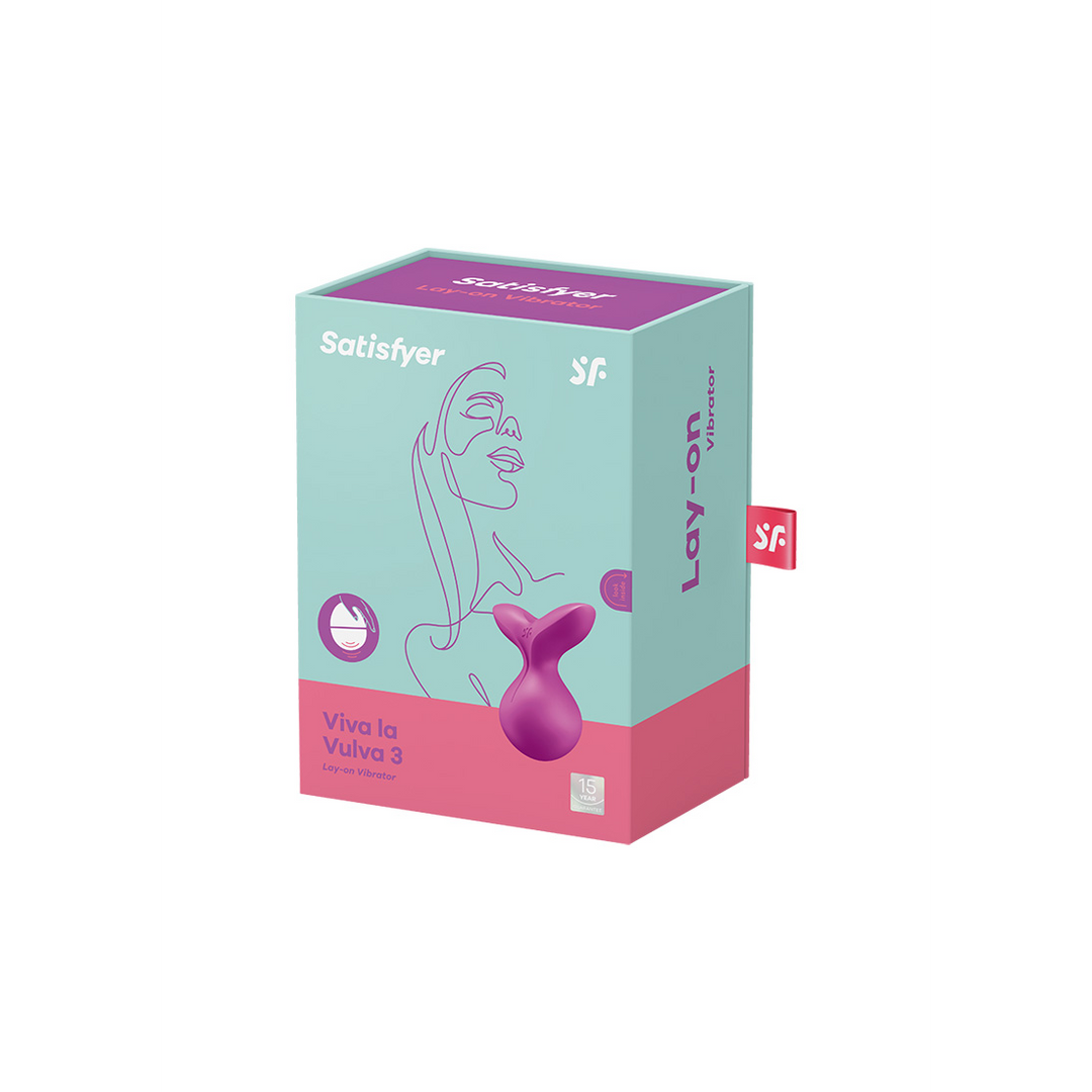 Viva la Vulva 3 - Lay-On Vibrator - Violet Roze - 1