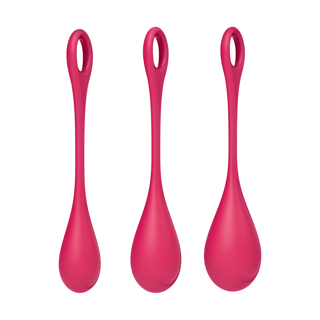 Yoni Power 1 - Kegel Ball Set - Red Rood - 3