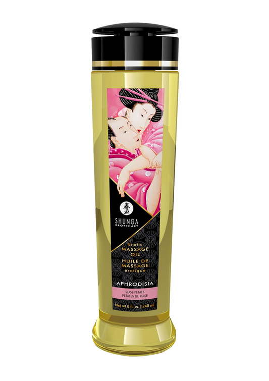Shunga Erotic Massage Oil - Rozen