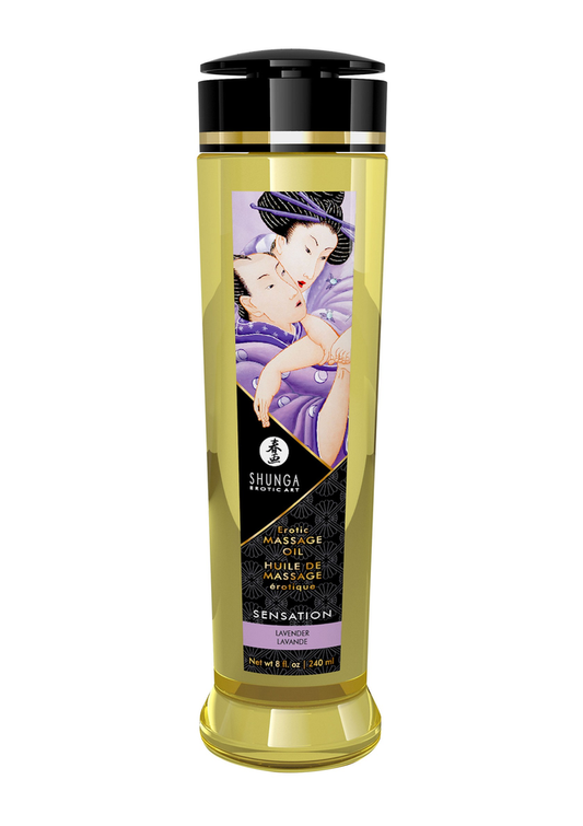 Shunga Erotic Massage Oil - Lavendel