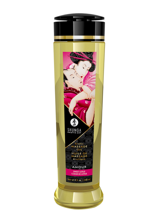 Shunga Erotic Massage Oil - Sweet Lotus