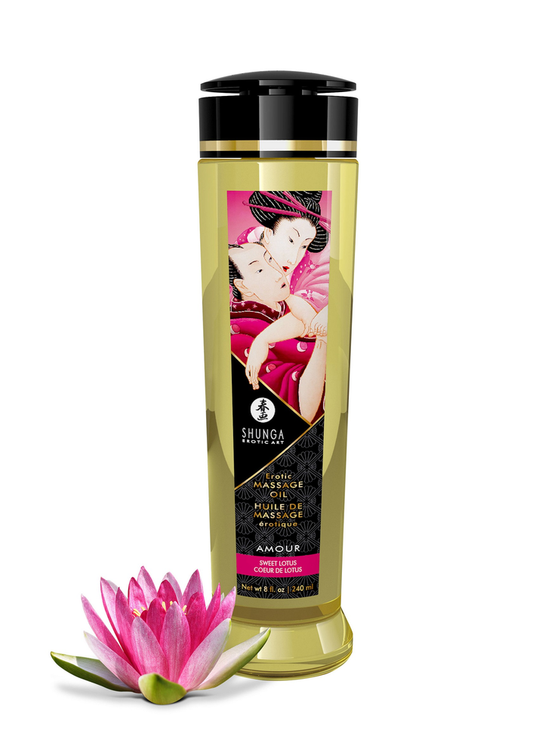 Shunga Erotic Massage Oil - Sweet Lotus