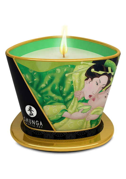 Shunga Massage Candle 170ml - Groene thee