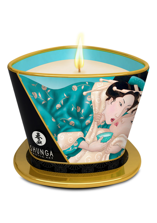 Shunga Massage Candle 170ml - Island Blossoms