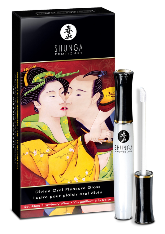 Shunga Oral Pleasure Lip Gloss 10ml - Aardbei