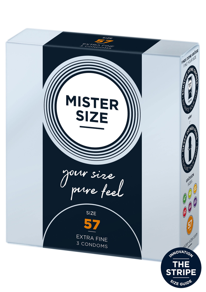 Mister Size 57mm Condoms 3pcs 509 - 1