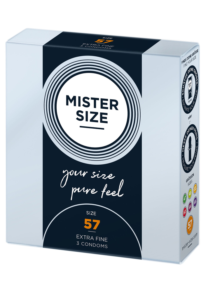 Mister Size 57mm Condoms 3pcs 509 - 0