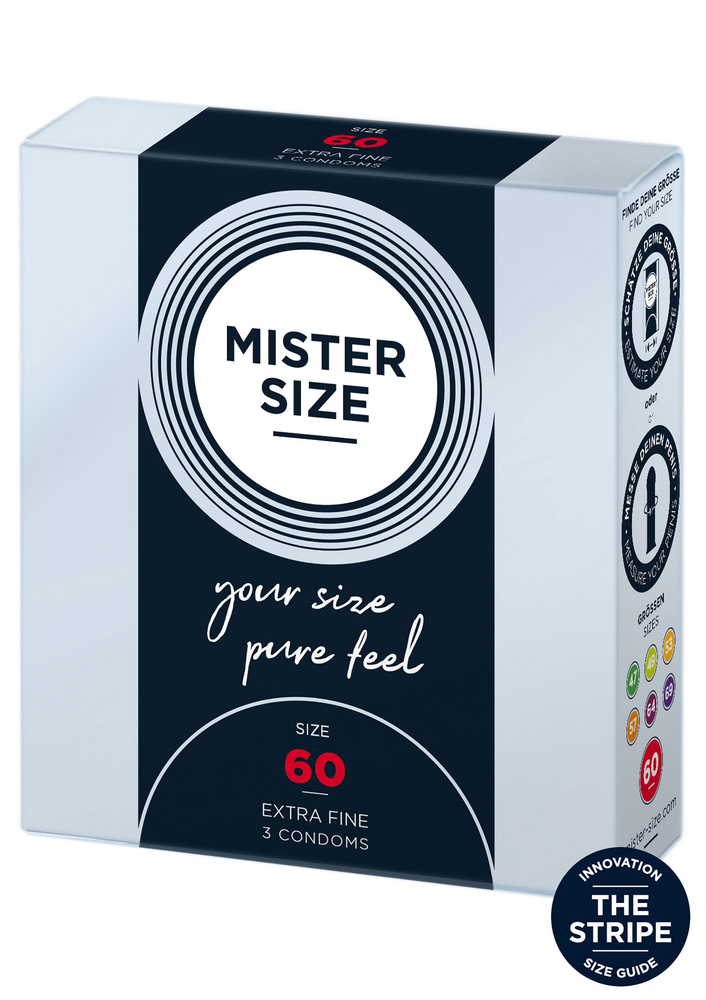 Mister Size 60mm Condoms 3pcs 509 - 1