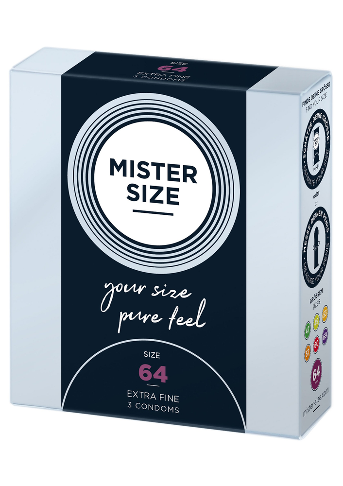 Mister Size 64mm Condoms 3pcs 509 - 0