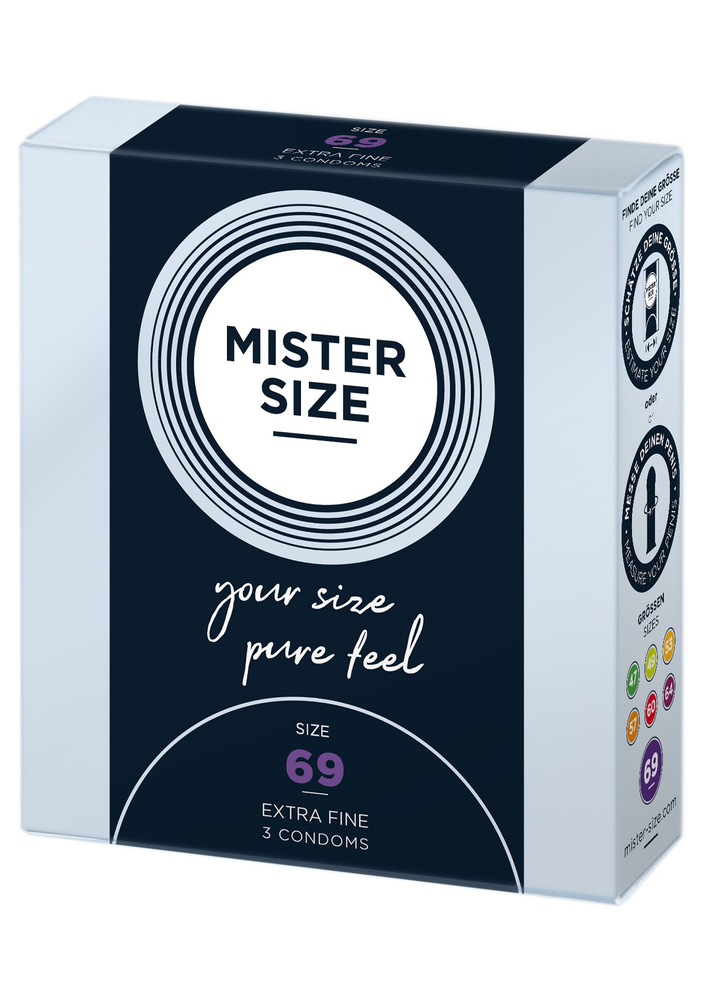 Mister Size 69mm Condoms 3pcs 509 - 1