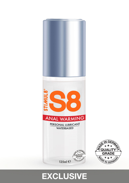 S8 Waterbased Warming Anal Lube 125ml 542 125 - 0