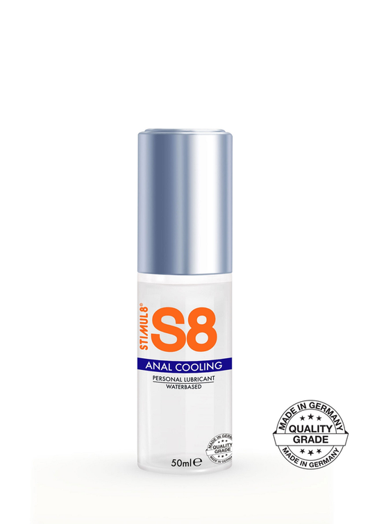 S8 Waterbased Cooling Anal Lube 50ml