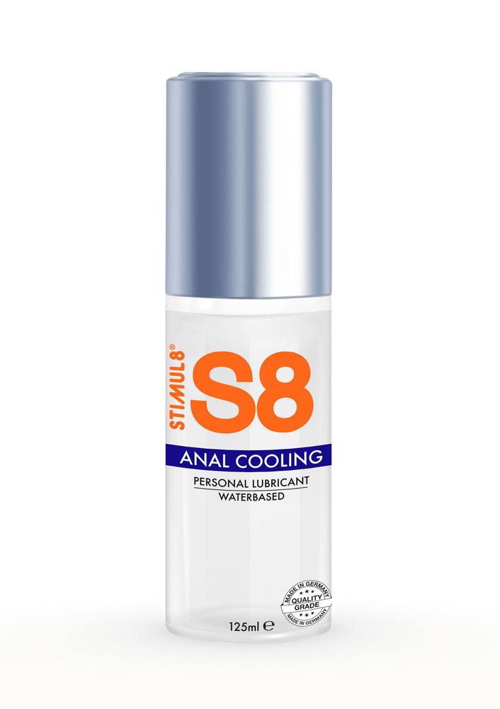 S8 Waterbased Cooling Anal Lube 125ml 541 125 - 0