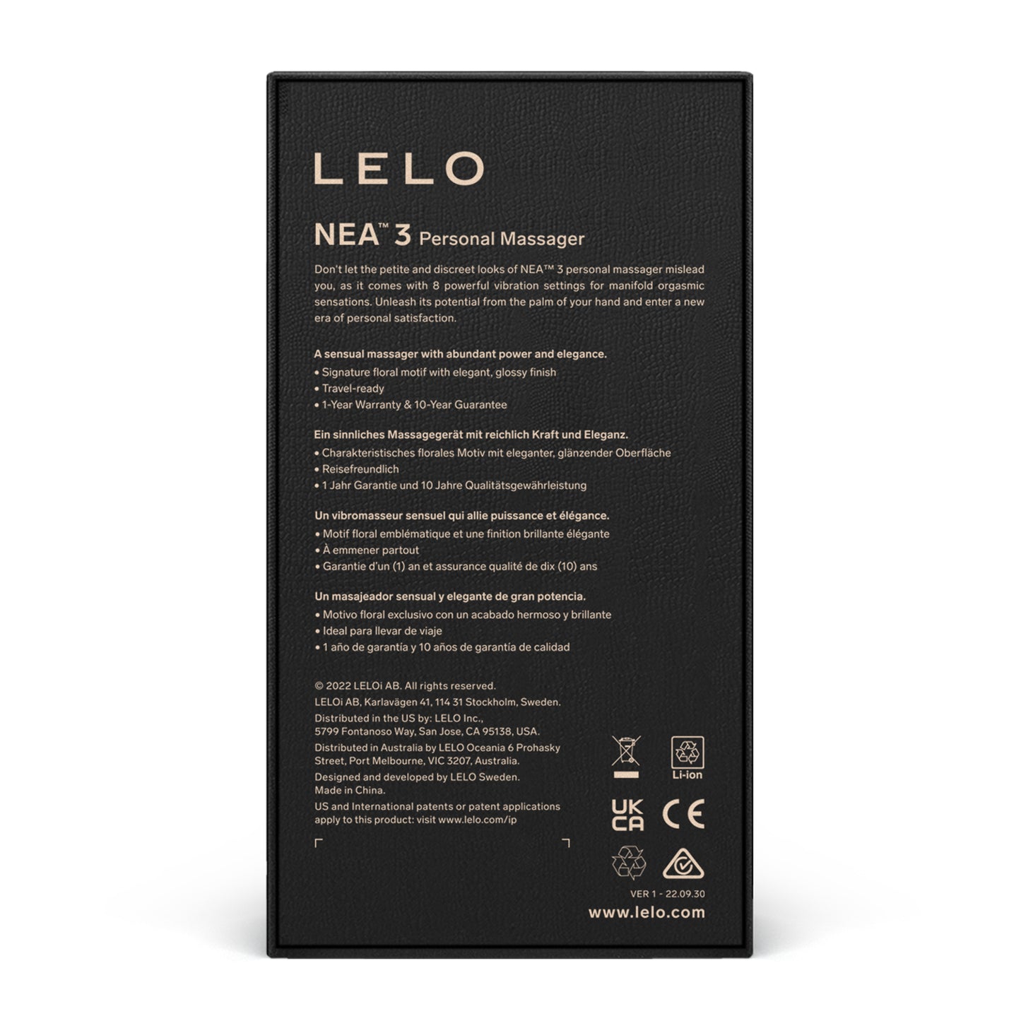 Lelo - Nea 3 Personal Massager Alien Blue - 1