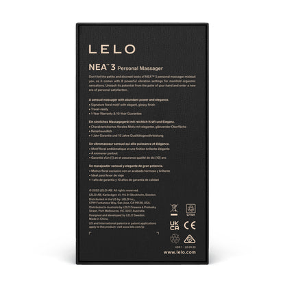Lelo - Nea 3 Personal Massager Pitch Black - 4