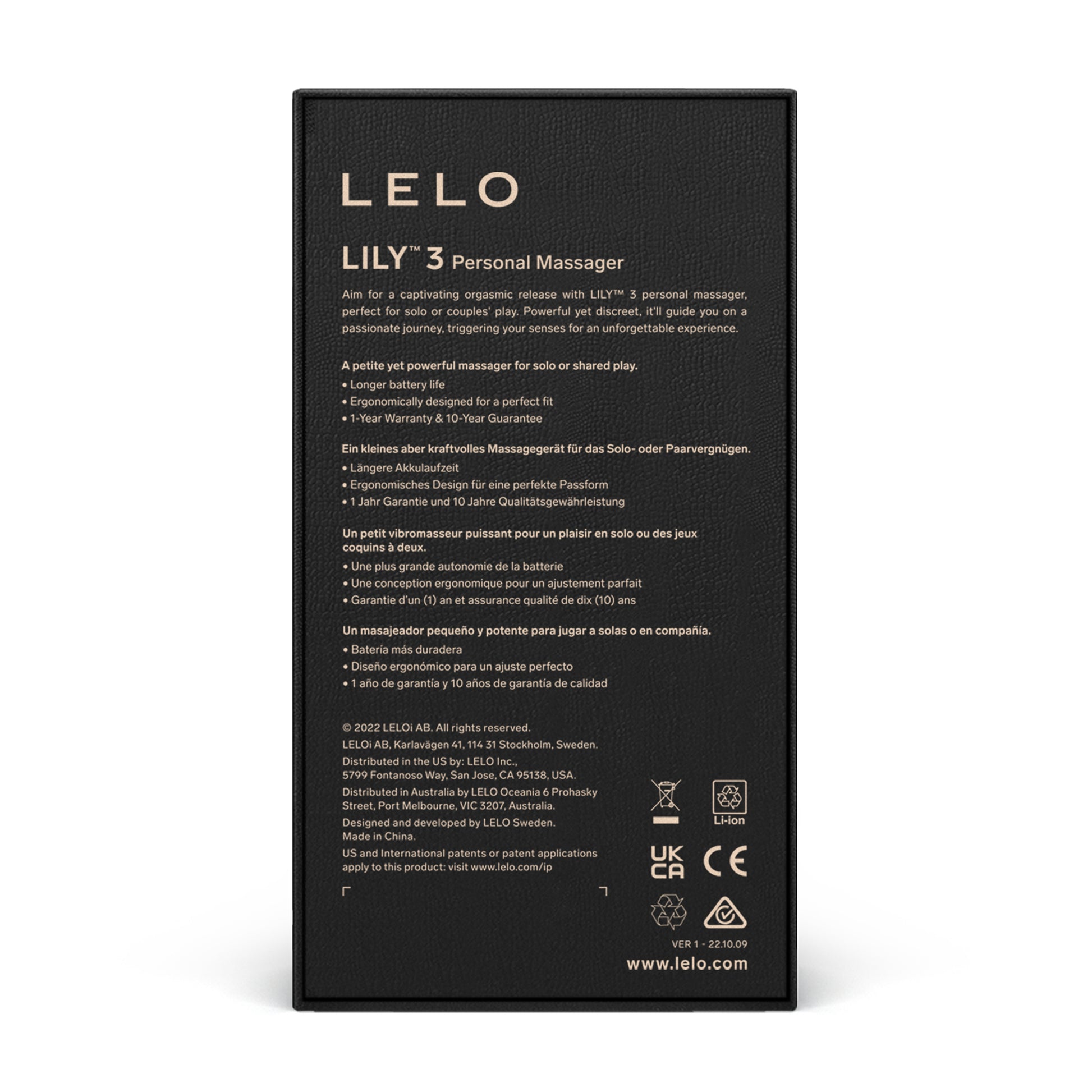 Lelo - Lily 3 Personal Massager Calm Lavender - 3
