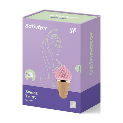 Sweet Treat - Stimulating Tongue Spinnator - Pink/Brown Roze - 0