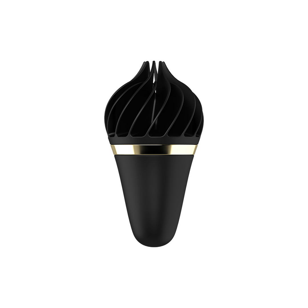 Sweet Treat - Stimulating Tongue Spinnator - Black/Gold Zwart - 4