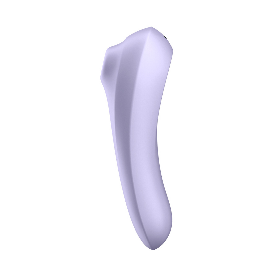 Dual Pleasure - Air Pulse Vibrator - Mauve Rood - 4