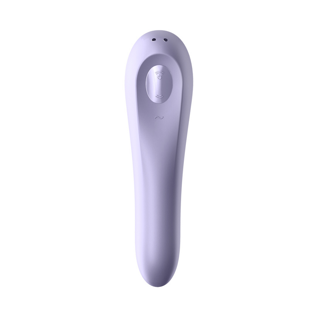 Dual Pleasure - Air Pulse Vibrator - Mauve Rood - 0