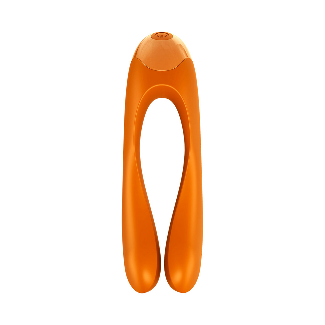 Candy Cane - Finger Vibrator for Intimate Zones - Orange Oranje - 1