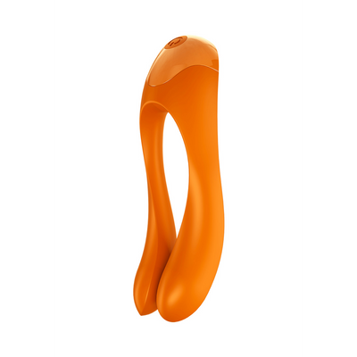 Candy Cane - Finger Vibrator for Intimate Zones - Orange Oranje - 0