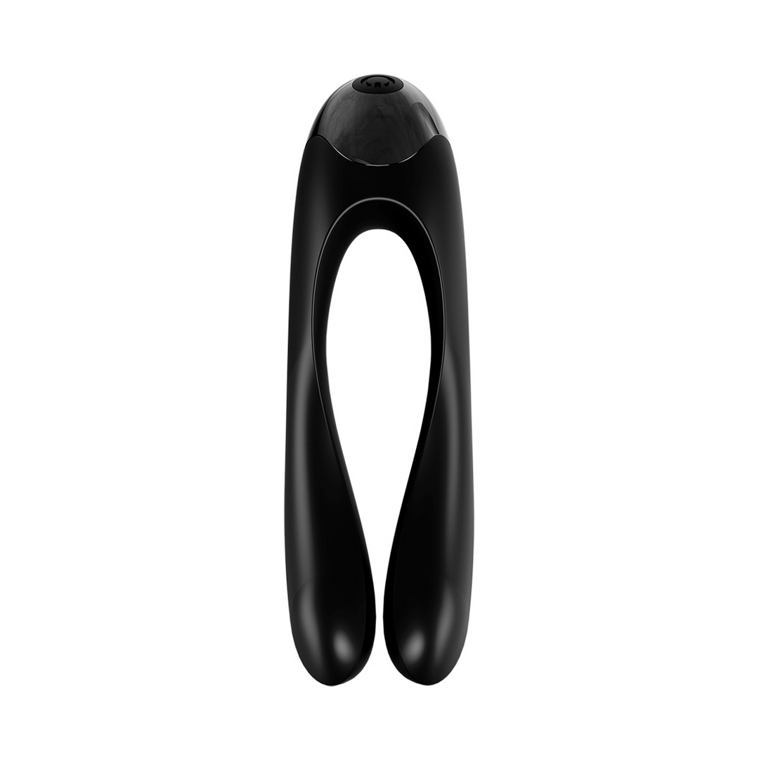 Candy Cane - Finger Vibrator for Intimate Zones - Black Zwart - 5