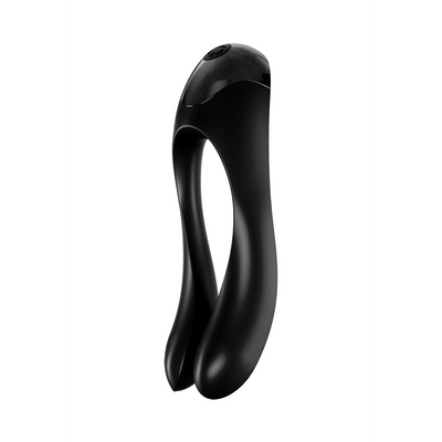 Candy Cane - Finger Vibrator for Intimate Zones - Black Zwart - 2