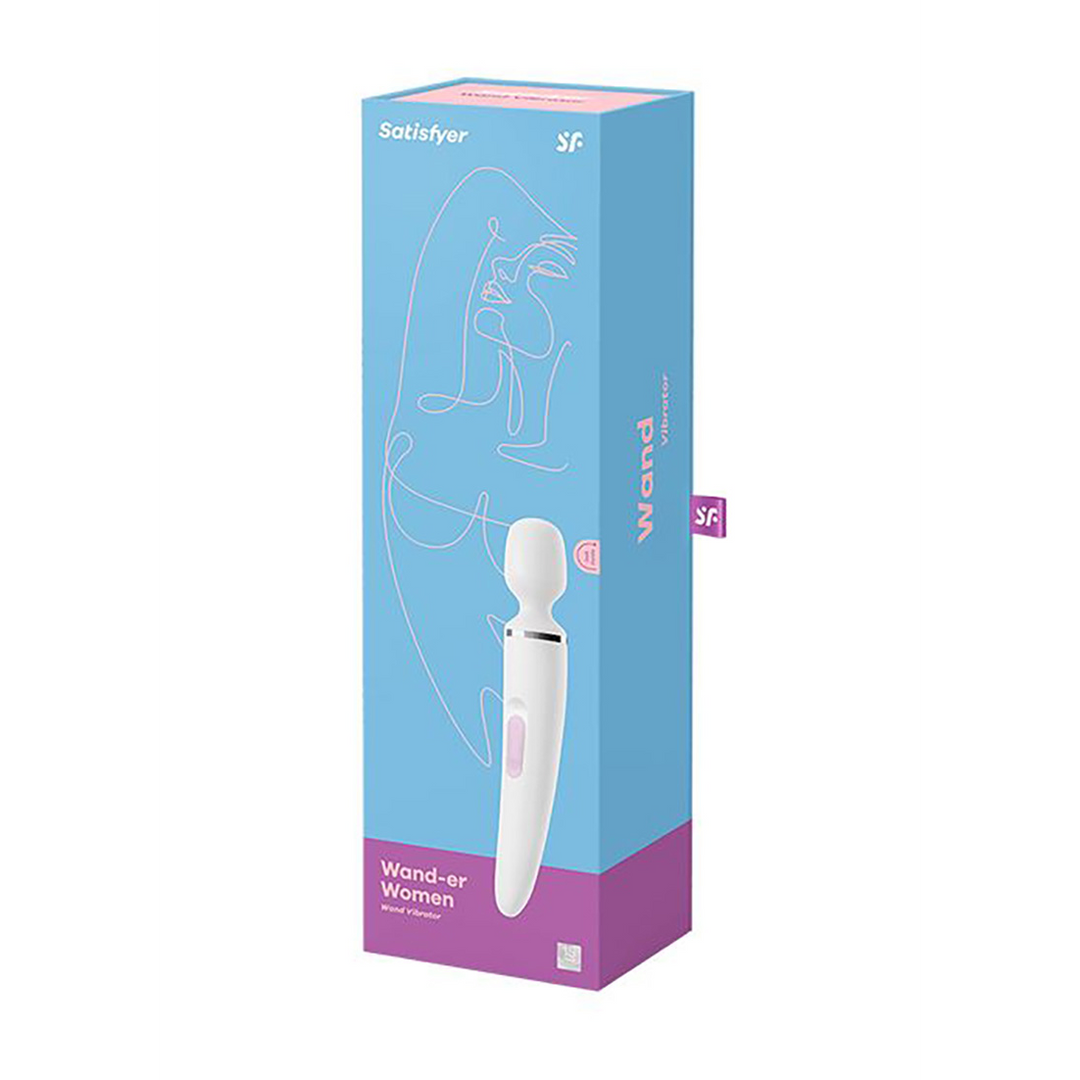 Wand-er Woman - Wand Vibrator - White/Chrome Wit - 2