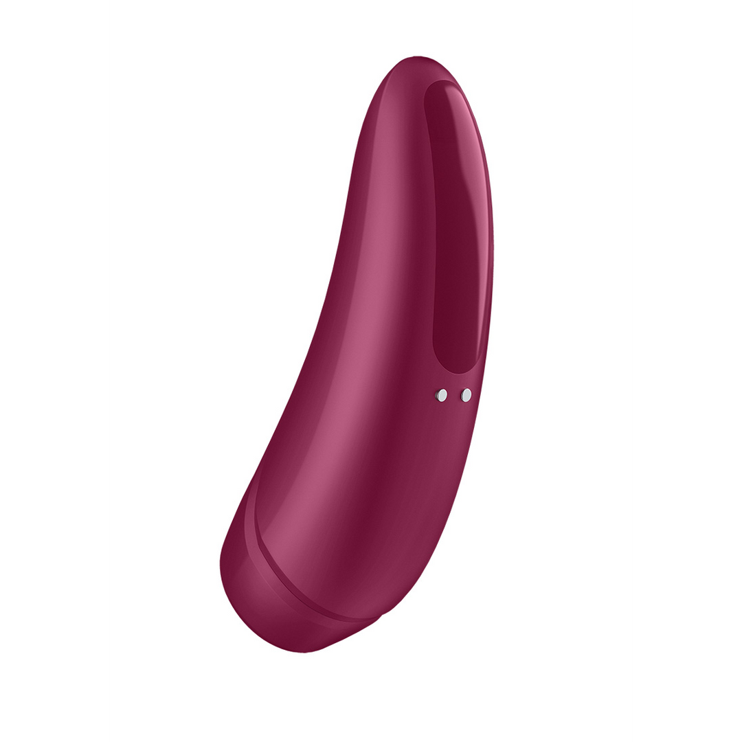 Curvy 1Plus - Air Pulse Stimulator and Vibration - Rose Red Roze - 4